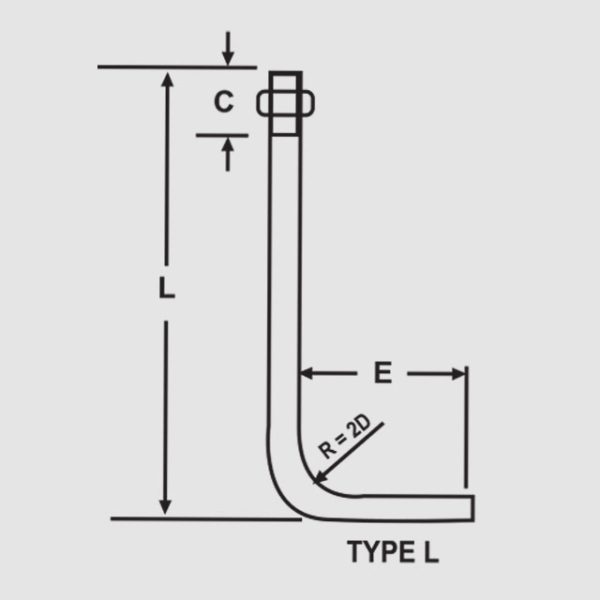 L Type Anchor Bolt