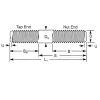 Double End Stud Diagram at Asia Bolts Double End Stud Diagram at Asia Bolts